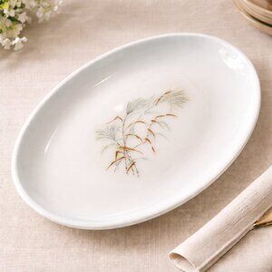 Pyrex Family Flair Seagrass Platter Vintage Grass Sea Isle RARE